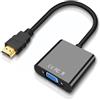 Annlpoy Adattatore da HDMI a VGA, cavo hdmi vga, adattatore da HDMI a VGA 1080P, Compatibile con computer, laptop, PC, monitor, proiettore, HDTV, Chromebook, Xbox e altro, Alta risoluzione, Stabile
