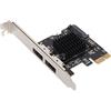Bewinner 2 Porte PCIE per Alimentare la Scheda di Espansione ESATA, Scheda Controller PCI Express ESATA da 6,0 Gbps Supporto Hot Swap, per Chip Principale ASMeia ASM1061 per Win XP, 7,8,