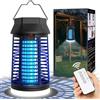 seenlast Lampada Antizanzare Elettrica, Lampada Zanzare 15W 4200V UV Zanzariera Elettrica Impermeabile IPX4, Uccidi Trappola Insetticida Zanzare per Giardino Interno Esterno (Con Telecomando)