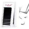 FADLASH Ciglia Extension Easy Fan Volume Ciglia Finte 0.07mm C Curl 9-17mm Lunghezza Mista Estensione Ciglia Professionale Seta Naturale Facili del Fan 2D~20D