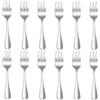 QUCHER 12 pezzi Forchetta per torta, Forchette per dessert Set in acciaio inox