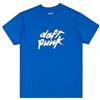 Daft Punk Unisex DP Retail Classic Logo Tee Blu Rifornimento, Blu, L