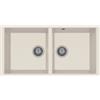 Plados AM8620ST-56 Lavello 2 Vasche Serie Elegance 86-20 ST Sotto-top finitura 56 ULTRAGRANIT JASMINE