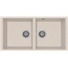 Plados AM8620ST-94 Lavello 2 Vasche Serie Elegance 86-20 ST Sotto-top finitura 94 ULTRAGRANIT AVENA