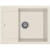 Plados AM6510-56 Lavello 1 Vasca con Gocciolatoio Reversibile 65 x 50 cm Serie Elegance 65-10 finitura 56 MIcroULTRAGRANIT JASMINE