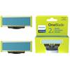 PHILIPS Lames de Rechange - PHILIPS - QP225/50 OneBlade - Compatibles Tous Manches, Anti-Friction, 4 Mois d'Utilisation, Étanches
