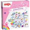 HABA Unicorno Glitter Felice - Collezione di Giochi dai 3 Anni in su, con 9 Diversi Giochi di Dadi, Carte e da Tavolo per 2-4 Bambini, spiegati Semplicemente - 2012231001