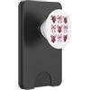 Womens Pink Coquette Bow Oni Yokai Gifts Oni Yokai - Maschera da diavolo con fiocco rosa PopSockets PopWallet per MagSafe