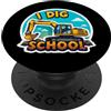 I Dig School Excavator Boys Products I Dig Scuola Escavatore Heavy Construction Equipment Ragazzi PopSockets PopGrip Adesivo