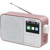 KENWOOD, Radio DAB CR-M30DAB, Radio Portatile con DAB+ e FM, Ampio Display a Colori da 6,1 cm, Batteria Ricaricabile Integrata 2000mAH, Uscita Cuffie Jack 3,5mm, Rose-gold