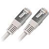 APM 560346 - Cavo RJ45 Cat 6 FTP - Cavo RJ45 1 m - Cavo Ethernet 1 m - Connettori Maschio/Maschio - Dritto e Schermato - Frequenza 250 MHz - Portata 10/100/1000 Mbps - Bianco