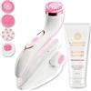 Lumineo PRO pulizia profonda del viso, spazzola per il viso con 4 accessori, USB-C, impermeabile IPX6, con gel detergente abbinato per pelli sensibili (rosa)