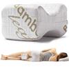 Flowen Cuscino per Gambe e Ginocchia per Dormire sul Fianco Riposa Di Lato Gambe e Schiena in Memory Foam e Bambù Supporto Ortopedico e Anatomico Lombare per Problemi Posturali Sfoderabile e Lavabile