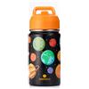 SANTECO Borraccia Bambini Acciaio Inox, Senza BPA, 380ml Borraccia Termica a Prova di Perdite con Cannuccia per Scuole, Facile da Pulire