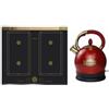 Kaiser Piano cottura a induzione KCT 6745 AD, Flex Retro Piano cottura a induzione 60 cm Autark Power Booster +WK 2000 Rosso Retro Bollitore di controllo LED 2 L 1800 W Rotazione