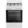 Beko Europe Management Srl Cucina A Gas I6G3PMW 60 Cm, 4 Fuochi, Forno Elettrico Con Grill, 73 Litri, Click&Clean, Click&Steam, Timer, Colore Bianco, Classe Energetica A