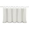 Gardinia Sehlbach Tenda bistrot strutturata con bordo a contrasto all'uncinetto, Bianco, 140 x 48 cm, Look elegante, Tessuto strutturato, Traslucido, Certificato Oeko-Tex
