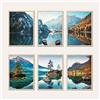 AG Design® Set DOPPIO LATO di 3 Poster Montagna e Stampe d'Arte | 3 pz x 30 × 42 cm | Per Camera da Letto, Soggiorno, Cucina e Ufficio | Senza Cornici | AP3 351468