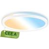 BRILONER - Pannello LED da soffitto, CEE A sorgente luminosa, CCT, ultrapiatto, dimmerabile con telecomando, retroilluminazione, pannelli, luce pannello, lampadario, 29,3x2,8 cm, bianco