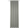 Gardinia Sehlbach Tenda pronta per l'uso con fettuccia, In voile uni, Antracite, 135 x 245 cm, Tessuto traslucido, Nastro accorciante incluso, Occhielli nascosti, Certificato Oeko-Tex