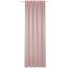 Gardinia Sehlbach Tenda pronta per l'uso con fettuccia, In voile uni, Rosa, 135 x 245 cm, Tessuto traslucido, Nastro accorciante incluso, Occhielli nascosti, Certificato Oeko-Tex