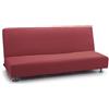 FAVERTI® Copridivano elasticizzato per divano letto a tre posti, modello reale, fucsia scuro, copridivano per letto universale, protezione di qualità, tessuto jacquard in cotone
