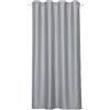 Gardinia Sehlbach Tenda pronta per l'uso con fettuccia, Texture oscurante lucida, Grigio argento, 135x175 cm, A risparmio energetico in inverno, Termoresistente in estate, Fonoassorbente, Certificato Oeko-Tex