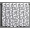 Gardinia Sehlbach Tenda bistrot con motivo floreale all-over, Bianco, 140 x 80 cm, Motivo floreale, Traslucida, Montaggio semplice, Certificato Oeko-Tex