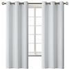 BGment Tende oscuranti lunghe 160 cm, con occhielli, isolamento termico, tende per camera da letto, 2 pannelli, 106 x 160 cm, bianco grigiastro