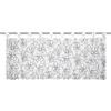Gardinia Sehlbach Tenda bistrot in voile con stampa floreale all-over, Bianco, 140 x 48 cm, Opaca, Traslucida, Montaggio semplice, Certificato Oeko-Tex