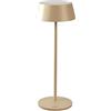 Konstsmide Lampada da tavolo a LED Menton, sabbia, per interni ed esterni, senza fili, 11 x 30 x 11 cm, 7839-330