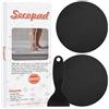 Secopad - Adesivi Antiscivolo per Vasche da Bagno e Docce, Motivo: Piedi (Nero)