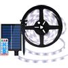 EONANT Striscia luminosa solare 10m 240led impermeabile flessibile nastro LED, decorazione della striscia luminosa LED, festa nuziale di Natale del giardino, 8 modalità con telecomando (Bianco)