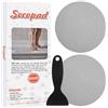 Secopad - Adesivi Antiscivolo per Vasche da Bagno e Docce, Motivo: Piedi (Grigio)