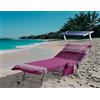 SUSANNA HOME DESIGN Telo Mare con Tasche e Cuscino Gonfiabile - Teli da Mare/Piscina Palau - Teli Mare Cotone 100%, Elastici di fissaggio Laterali e Sacca (Vinaccia)
