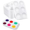 IETWATE 40 Pezzi Tavolozza per Dipingere, Tavolozza Acquerelli per Bambini 12.5cm x 8.5cm, Wet Palette in Plastica, Tavolozze di Pittura Rettangolare, per Acquerelli Acrilici e Oli
