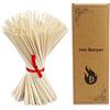 Iron Banyan bastoncini di legno in rattan naturale da 25,5 cm, bastoncini di canna, diffusore di aromi di oli essenziali per profumi di aromi (19CM, Colore Naturale)