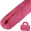 LEREATI Cordino per Borse Uncinetto, Corda Macrame 3mm x 200m Filo Macrame in Poliestere Uncinenetto e Ferri per Abbigliamento, Borse, Tappeti, Fai da Te, Regalo per Maglieria (Rosa Tramonto)
