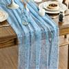 Artoid Mode Garza Tulle Glitter Foil Azzurro Runner da Tavolo 70 x 300 cm, 3 pcs Decorazione da Tavolo da Cucina Vacanze Feste Compleanno Matrimoni