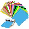 Kayuneed Smart Iron on per Cricut Joy Xtra, 18 pezzi pellicola per plotter in tessuto, Heat Transfer Vinile, rotolo flessibile per altri tessuti, 24 cm x 30,5 cm, 18 colori