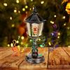Nircho Lanterna di Natale Palla di neve con musica, decorazione natalizia vintage illuminata acqua scintillante neve globo luce notturna Babbo Natale musicale palla di neve ornamenti di Natale regalo di