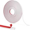 GoldOars 10M Modanatura Flessibile Autoadesiva Stampaggio Decorative in Stucco 3D Impermeabile Striscia Adesiva Muro per DIY Armadietti Porta Parete, Bianco