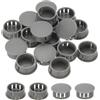 PATIKIL Tappi Copriforo, 34Pz 1 (25mm) Tappi per Fori in Plastica Copriforo a Vite Scrivania Fibbia Bloccaggio Inserto per Mobili Fori Armadio Cucina, Grigio