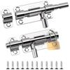 ZHANChen Chiavistello Scorrevole Inox 2 Pcs Slide Bolt con Viti Chiavistello per Porta in Legno Bullone Serratura Porta per Camera da Letto Capanno Porte Del Bagno