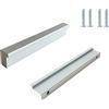 HY HUIJUN Maniglia per Mobili, 2 Pezzi Maniglie solide per mobili L 90°, 192mm Maniglie per Porte Armadio, Maniglie e Pomelli per Armadietti, Maniglie per Mobili da Cucina