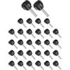 CoCud Viti a Mano Zigrinate, Filettatura M4 Lunghezza Filettatura 15mm Pomelli in Plastica Viti di Fissaggio - (Applicazioni: per Macchine Seghetto), 30 Pezzi