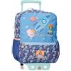 Enso New Friend Zaino per bambini, zaino scolastico, realizzato in poliestere, ruote doppie multidirezionali, molteplici modi di utilizzo, blu