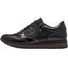 Jana Sneaker da Donna Basse con Cerniera Vegan, Nero (Black/Bronze), 41 EU