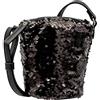 TOM TAILOR Denim Sterling - Borsa a tracolla da donna, misura media, Nero, Mittelgroß
