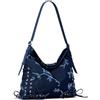 Desigual borsa a tracolla Buxton Kilo Crossbody Bag Denim Raw blu scuro